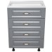 Corp inferior 60 cu 4 sertare Zebra MDF gri dungi